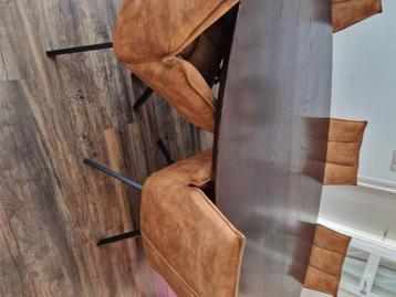 Eiken houten eettafel 