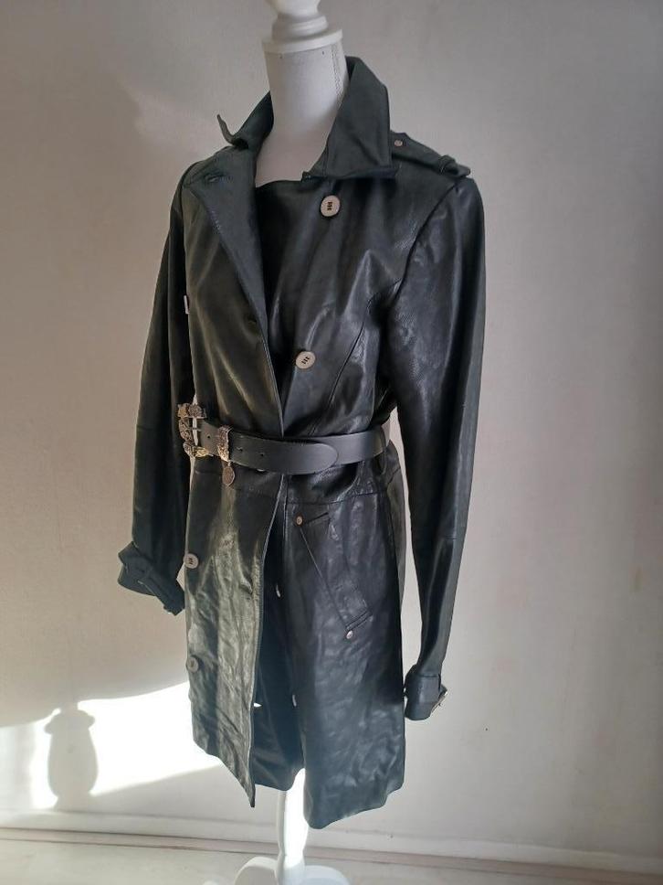 Chick on a Mission leren jas, Kleding | Dames, Jassen | Winter, Zo goed als nieuw, Maat 38/40 (M), Zwart, Ophalen of Verzenden