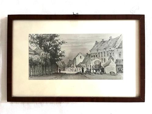 P.A. Schipperus - De Haagse markt - Princenhage / Breda, Antiek en Kunst, Kunst | Schilderijen | Klassiek, Ophalen of Verzenden