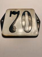 Vintage emaille huisnummer  70, Ophalen, Gebruikt