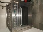 5 pits zilveren gasfornuis met oven, Witgoed en Apparatuur, Ophalen of Verzenden, Gebruikt