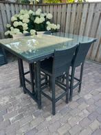 4SO 4 seasons tuintafel Bartafel met hoge stoelen/krukken, Tuin en Terras, Ophalen, Gebruikt, Rechthoekig, Wicker