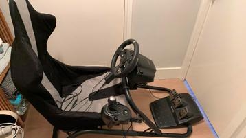 Fanatec racing sim met logitech g920 stuur,padalen,schakel. beschikbaar voor biedingen