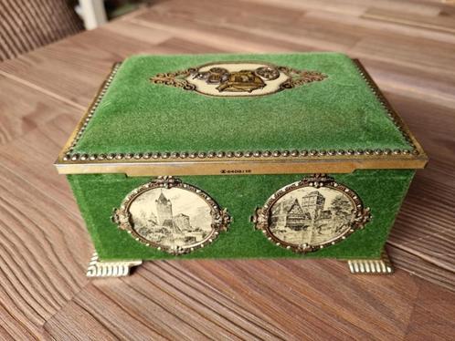 Prachtig Vintage Sieraden Snuisterij Blik Gottfried Wicklein, Antiek en Kunst, Antiek | Woonaccessoires, Verzenden
