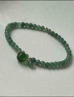 Prachtige armband met 4mm jade edelstenen,massief 925 zilver, Verzenden, Nieuw, Zilver