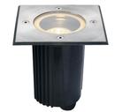 SLV grondspot vierkant RVS GU10, Minder dan 50 watt, Waterbestendig, Nieuw, Ophalen of Verzenden