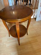 Kersenhouten Bijzettafel - Rond, Huis en Inrichting, Ophalen, Minder dan 55 cm, Gebruikt, Rond