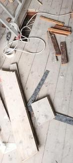 Oude vloerdelen, Doe-het-zelf en Verbouw, Hout en Planken, Ophalen, Gebruikt, Minder dan 25 mm, Grenen