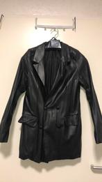 Leren blazer, Ophalen of Verzenden, Zo goed als nieuw, Zwart