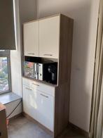 Keuken buffet kast eiken mat wit, Huis en Inrichting, Kasten | Buffetkasten, Ophalen, Zo goed als nieuw, 25 tot 50 cm, 200 cm of meer
