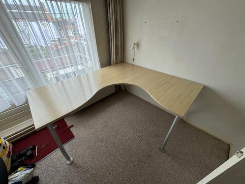 Hoekbureau kantoor kwaliteit, Huis en Inrichting, Bureaus, Gebruikt, Bureau, In hoogte verstelbaar, Ophalen