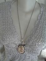 zilveren ketting met Hopi Navajo Kokopelli hanger [835], Verzenden, Zo goed als nieuw, Zilver, Overige materialen