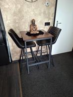Bartafel/ ontbijttafel met 2 krukken, Huis en Inrichting, Tafels | Eettafels, Ophalen of Verzenden, Zo goed als nieuw