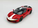 Ferrari SF90 Assetto Fiorano Signature Series 1:18 Rood, Ophalen of Verzenden, Nieuw, Auto, Bburago