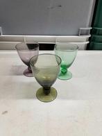 Carnaval glas maastricht verboeket 3 stuks klein wijnglas, Antiek en Kunst, Ophalen of Verzenden