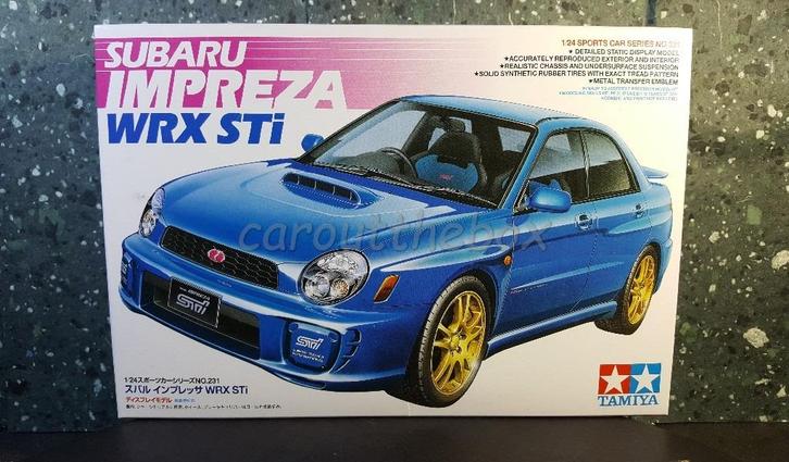 Subaru Impreza WRX STi 1:24 Tamiya, Hobby en Vrije tijd, Modelbouw | Auto's en Voertuigen, Nieuw, Auto, Groter dan 1:32, Tamiya
