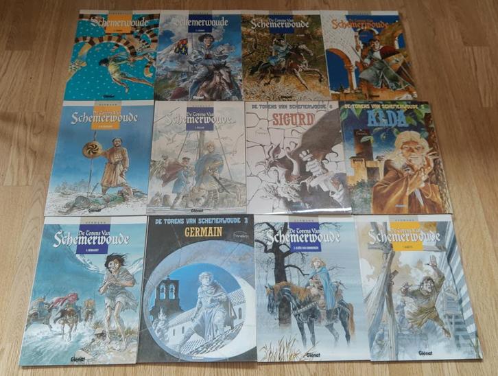 Serie Reeks De TORENS van SCHEMERWOUDE 1-12 - Hermann, Boeken, Stripboeken, Zo goed als nieuw, Meerdere stripboeken, Ophalen of Verzenden