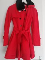 Nieuw :Rode Jas met Bontkraag - Maat S, Maat 38/40 (M), Nieuw, Ophalen of Verzenden, Onbekend