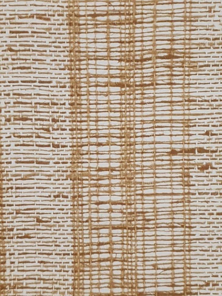 5637 vintage jutelook retro behang geweven stoflook Swiet, Huis en Inrichting, Stoffering | Behang, Beige, 75 m² of meer, Verzenden
