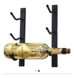 Wijnrek 9 flessen voor aan de muur, Ophalen, 5 tot 15 flessen, Zo goed als nieuw, Metaal