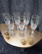 6 Cristal ‘d Arques Paris “Chenonceaux” Champagne glazen, Antiek en Kunst, Antiek | Glas en Kristal, Ophalen of Verzenden