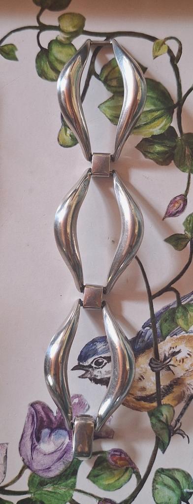 Mooie zwaar zilveren armband,, Antiek en Kunst, Antiek | Goud en Zilver, Ophalen of Verzenden