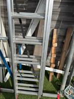 Uitschuifbare ladder 3-delig, Doe-het-zelf en Verbouw, Ladders en Trappen, Ophalen, Gebruikt, Ladder, Opvouwbaar of Inschuifbaar