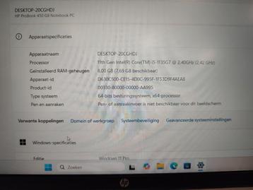 hp probook 450 g8 notebook pc i5 1135 g7 beschikbaar voor biedingen