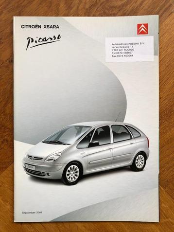 Citroën Xsara Picasso folder modeljaar 2001 beschikbaar voor biedingen