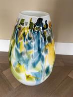 zeer mooie glazen vaas van Fidrio hoogte 37cm ,breedte 23cm, Ophalen, Overige kleuren, Minder dan 50 cm, Glas