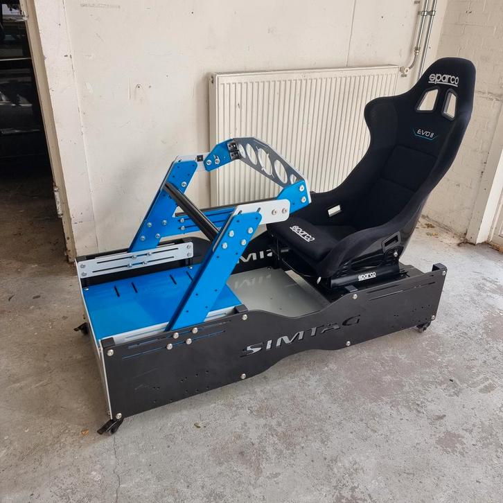 Prof. Sim rig met Simtag hydraulische pedalen SC2 Ultimate, Spelcomputers en Games, Spelcomputers | Overige, Zo goed als nieuw