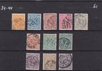 61.  1891 - 1894,  Prinses Wilhelmina,   nrs. 34 - 44, gebr., Verzenden, T/m 1940, Gestempeld