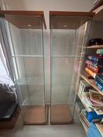 Glazen vitrine kast 2x IKEA, Ophalen, Zo goed als nieuw, 25 tot 50 cm, 50 tot 100 cm