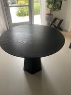 Eettafel Zuiver Pilar zwart, Huis en Inrichting, Tafels | Eettafels, Ophalen, Zo goed als nieuw, Rond, 100 tot 150 cm