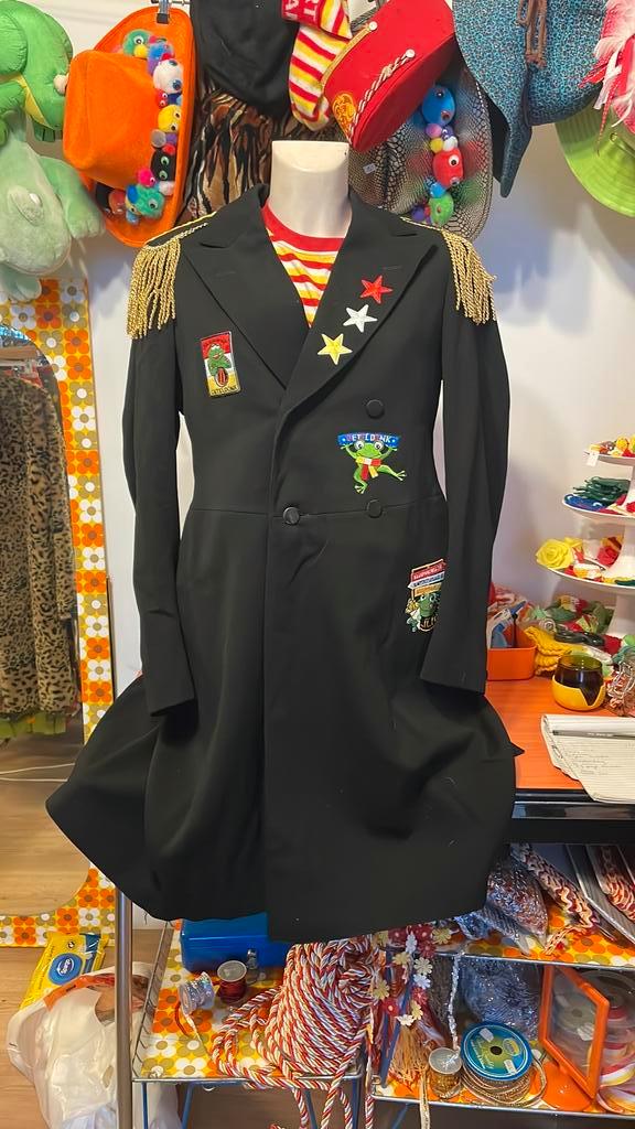 Oeteldonkse lange jas wol maat 48, Kleding | Dames, Jassen | Winter, Zo goed als nieuw, Maat 46/48 (XL) of groter, Zwart, Ophalen of Verzenden