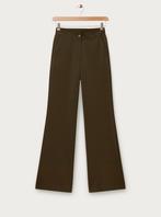 ZGAN: Groene flared tall pantalon van Costes Studio., Kleding | Dames, Broeken en Pantalons, Maat 46/48 (XL) of groter, Ophalen of Verzenden