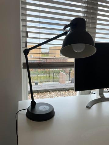  HEKTAR Bureaulamp met draadloos opladen, donkergrijs