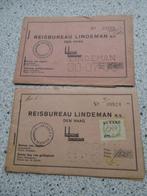 Reisbureau Lindeman Den Haag Deventer met stempels etc, 1940 tot 1960, Ophalen of Verzenden