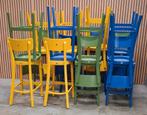 16 x Satelliet barkrukken hout bar stoelen krukken cafe, Wit, Ophalen of Verzenden, Zo goed als nieuw, Vijf, Zes of meer stoelen