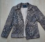 Blazer dierenprint M-L met gouddraad, Kleding | Dames, Ophalen of Verzenden, Zo goed als nieuw, Maat 38/40 (M), Bruin