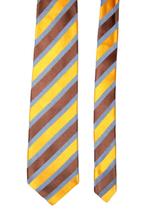 VALENTINO 100% originele stropdas, zijde-katoen, geel, Kleding | Heren, Stropdassen, Valentino, Met patroon, Zo goed als nieuw