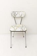 Formica marmerprint stoel vintage, Huis en Inrichting, Stoelen, Ophalen, Overige materialen, Gebruikt, Overige kleuren