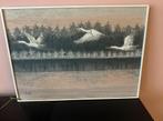 Schilderij vogels vintage, Ophalen of Verzenden