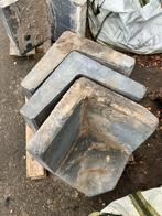 Antraciet Keerwand / L-elementen - Beton, Tuin en Terras, Ophalen, Gebruikt, Overige typen, Minder dan 5 m²