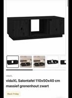 Tv meubel - Grenenhout zwart, 100 tot 150 cm, Ophalen of Verzenden, Zo goed als nieuw, Grenenhout
