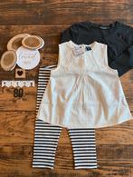 Baby girl setje creme grijs, jurkje, legging, bolero maat 80, Kiabi, Meisje, Nieuw, Ophalen of Verzenden