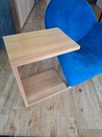 Goossens eikenhouten bijzet tafel, Huis en Inrichting, Tafels | Bijzettafels, Ophalen, Minder dan 55 cm, Gebruikt, Rechthoekig