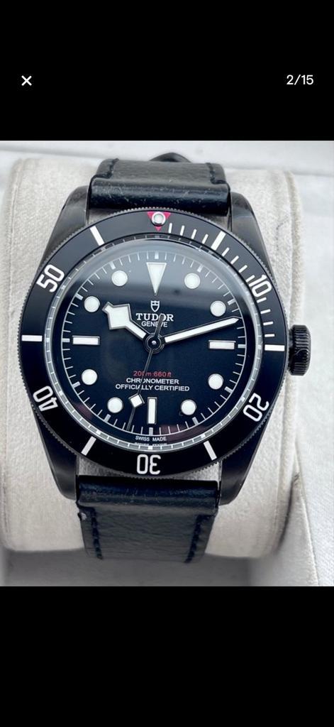 Tudor Black Bay 79230 DK - Zwart!, Sieraden, Tassen en Uiterlijk, Horloges | Heren, Zo goed als nieuw, Polshorloge, Overige merken