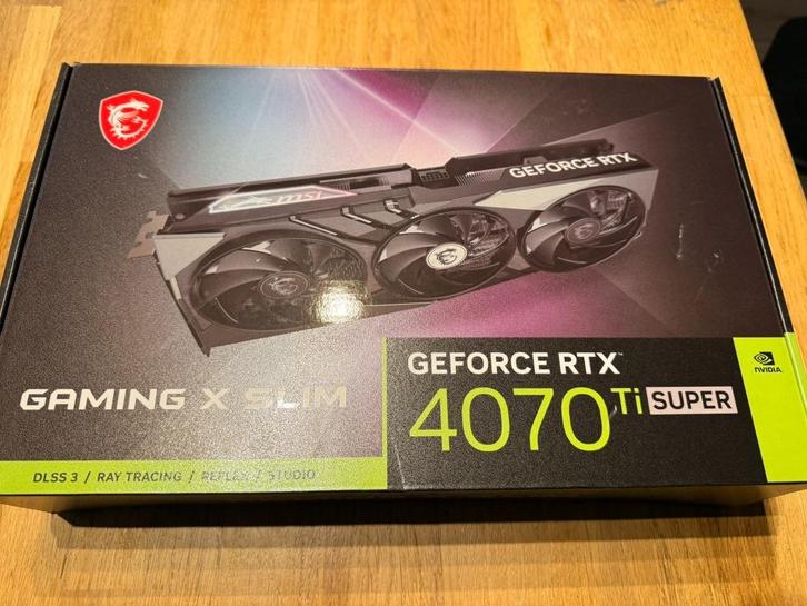 MSI RTX 4070 Ti SUPER – Gaming X Slim, Computers en Software, Videokaarten, Zo goed als nieuw, Nvidia, PCI-Express 4.0, GDDR6