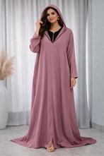 Djelleba doubyas dusty rose met zwart aan de binnenjurk, Paars, Nieuw, Ophalen of Verzenden, Geen